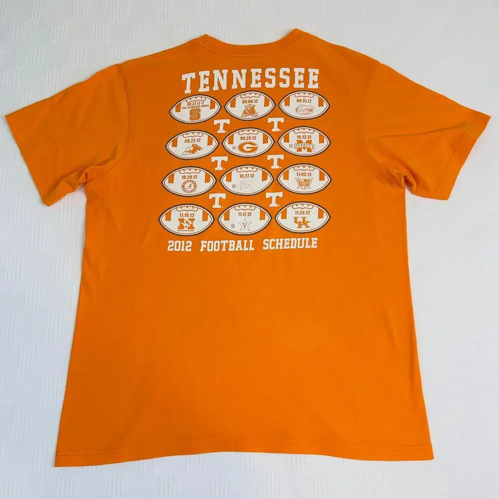 Tennessee Volunteers XL Shirt 2012 Schedule Adidas Go To Tee